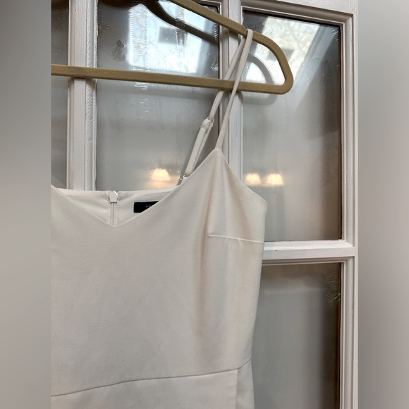 French Connection Whisper Minidress Off White Mini Dress Size 4 Small - Picture 4 of 14